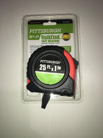 THURSDAY-----2017 25ft Tape Measure
