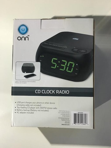 THURSDAY-----2017 CD Clock Radio
